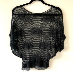 🥰 Vintage Mesh Light Quarter Sleeve Blouse Size S/M